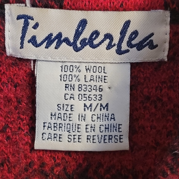 Timberlea 100% Wool Buffalo Plaid Vest, Medium - Picture 5 of 13